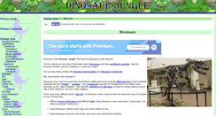 Desktop Screenshot of dinosaurjungle.com