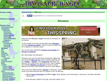 Tablet Screenshot of dinosaurjungle.com